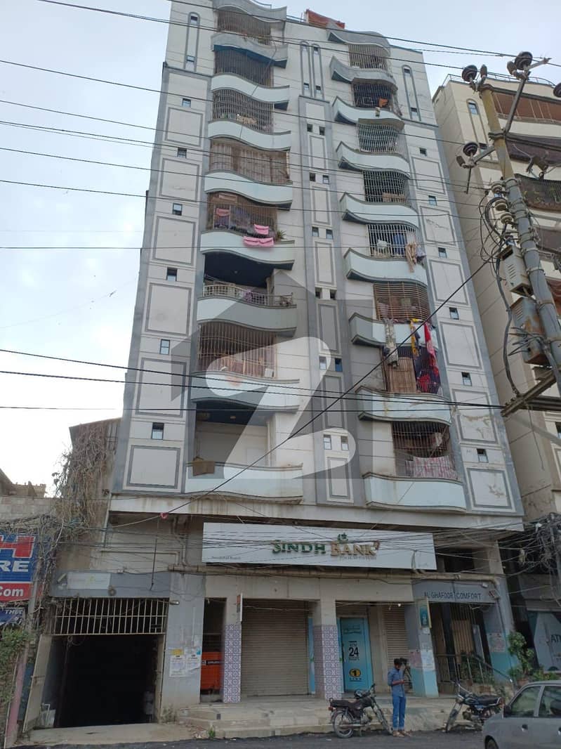 ناظم آباد 1 - بلاک اے ناظم آباد 1,ناظم آباد,کراچی میں 3 کمروں کا 6 مرلہ فلیٹ 1.23 کروڑ میں برائے فروخت۔