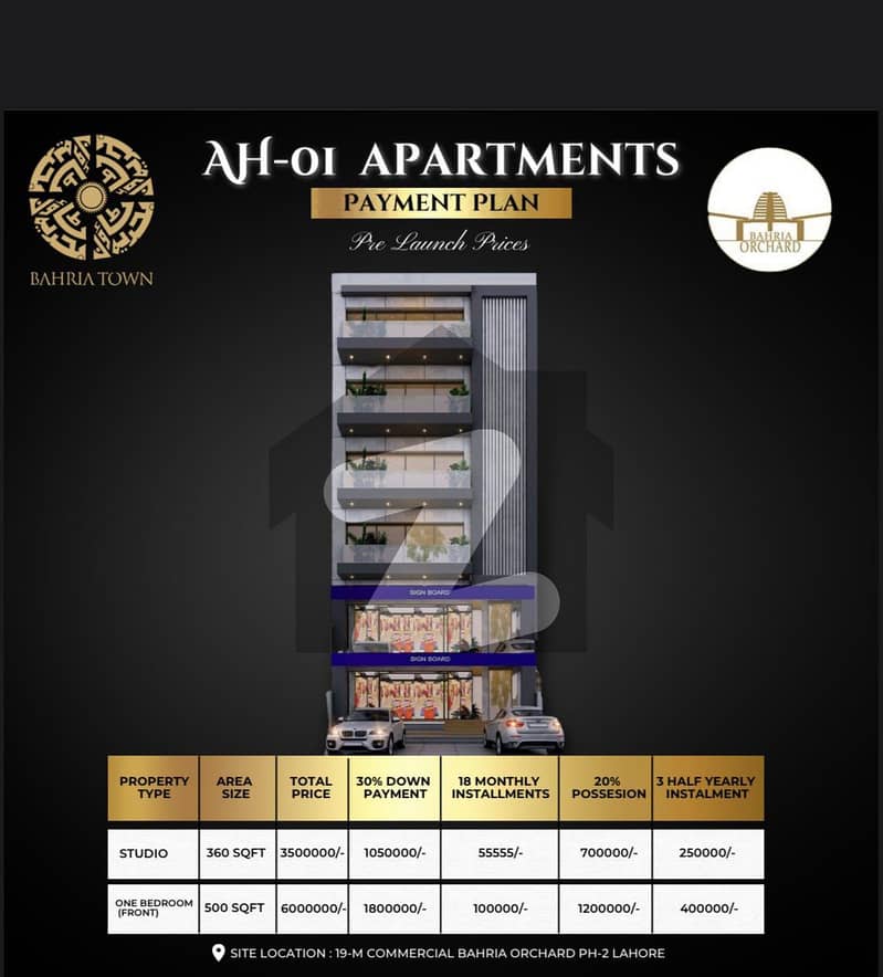 Studio Apartments for sale in Bahria Orchard