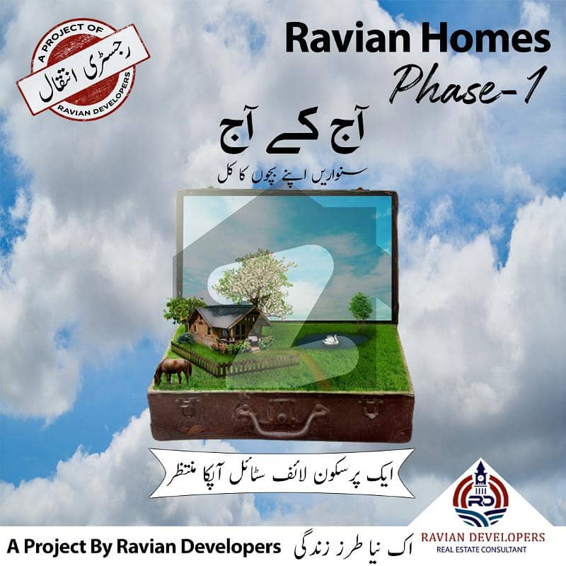 2 Marla Commercial plots avail in Ravian Homes