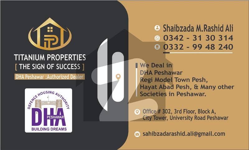 ڈی ایچ اے ڈیفینس پشاور میں 4 مرلہ دفتر 29.1 کروڑ میں برائے فروخت۔