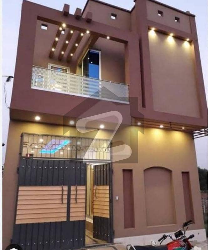 4 Marla Brand New Double Storey House For Rent: Alnoor Garden Society Boundary Wall Madina Town Faisalabad