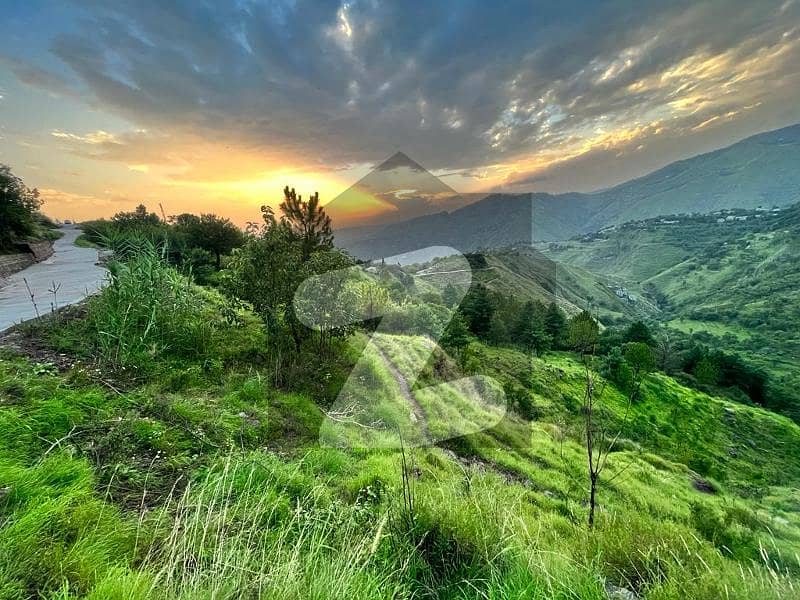7 Kanal Land With Valley View Available For Sale In Murree.