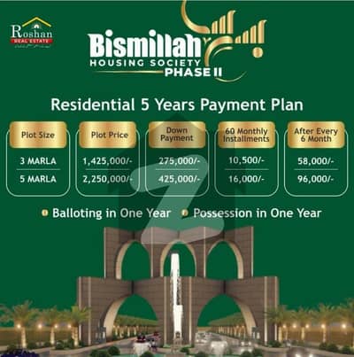Bismillah housing society main ferozpure Road bahtreen location files and plots available