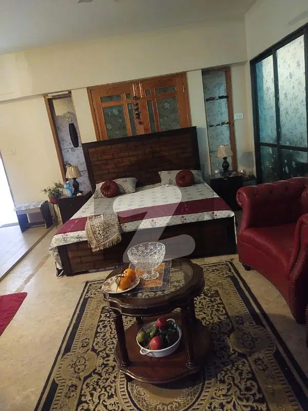 Al Mustafa Tower F-10 Fully Furnished Studio Apartment Available For Rent Only Female job Holder Beautiful Location