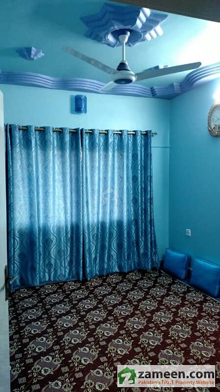 Fully Furnished Flat for Sale - Include Bed Mattress Cuboard Chair