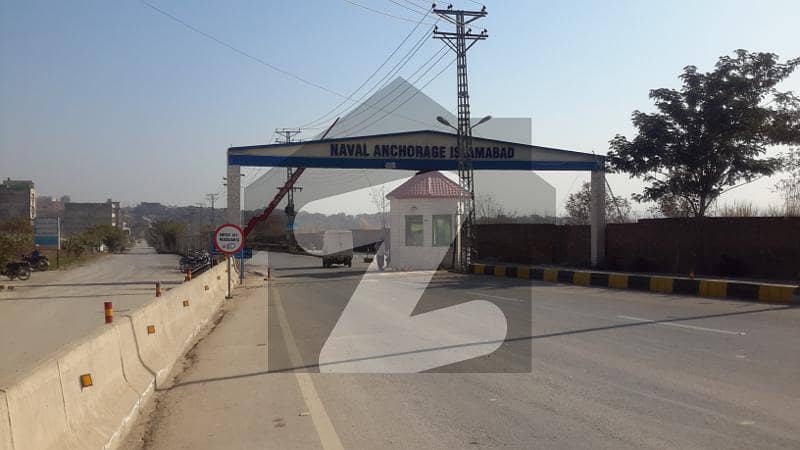 Heighted Location Solid Ground Plot For Sale In Naval Anchorage , Islamabad.