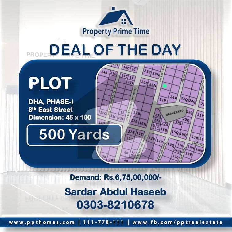 chance deal urgent sale 500yrds plot