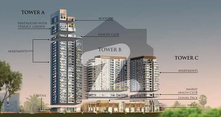 Best Luxury Apartment For Sale In Islamabad Downtown On Easy Installment Plan .