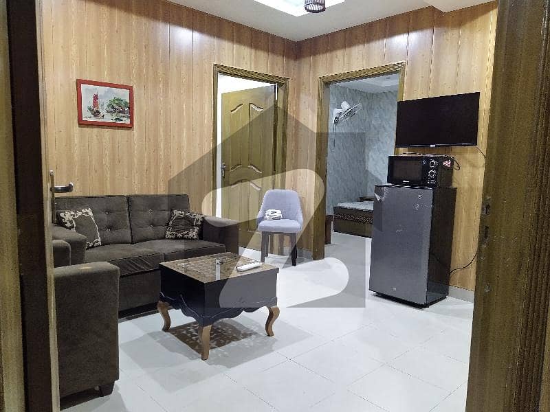 Brand new fully furnished two bedroom apartment available for Rent at bahria square commercial phase 7.