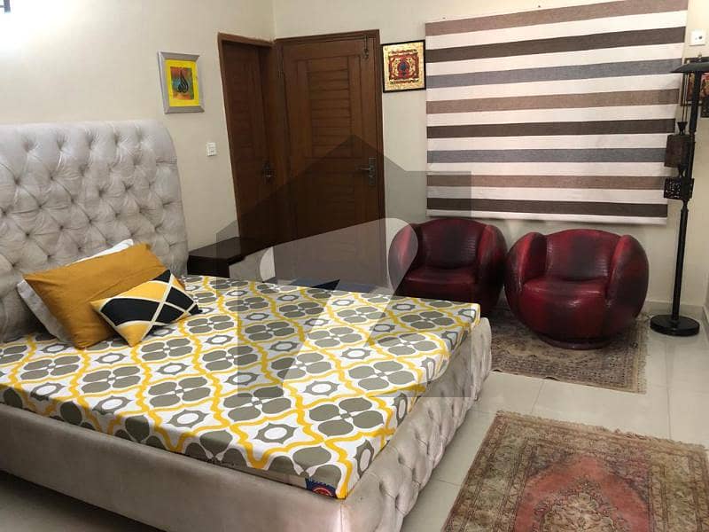 Full Furnished one bedroom attached washroom and terrace for rent in Clifton block 5.