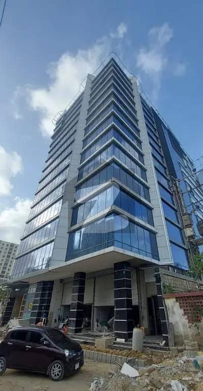 Roshan Trade Center Brand New Luxury Office For Sale 843 Square Feet Ideal Floor At Prime Location Of Shaheed E Millat Road 24 7 Operating Building