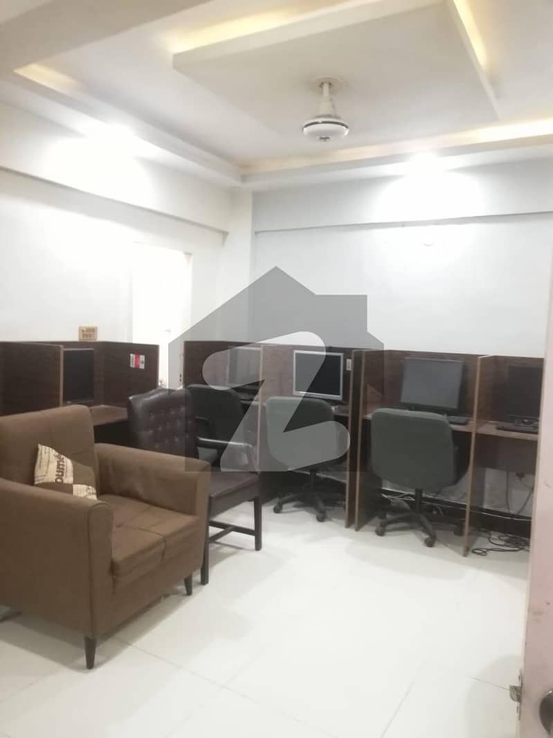 Tiles Floor silent Commercial Office available For Rent