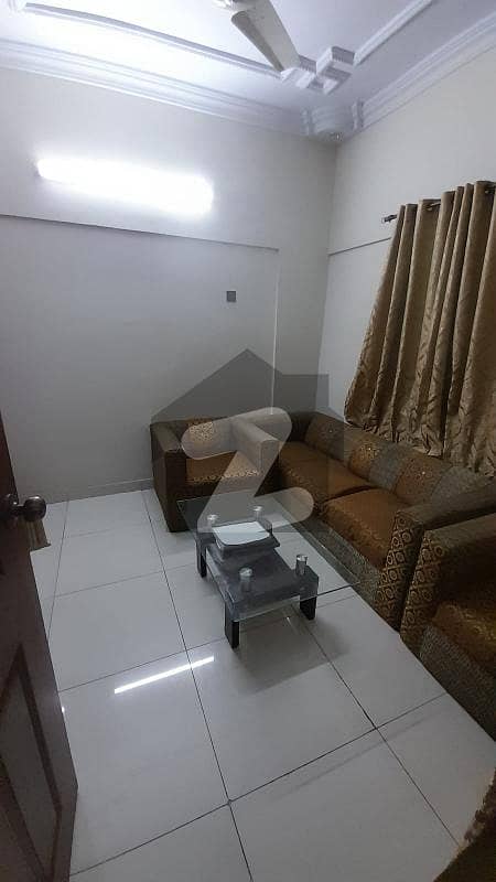 2 Bed Lounge Slightly Used 2nd Floor West open Apartment for Rent in karachi University CHS