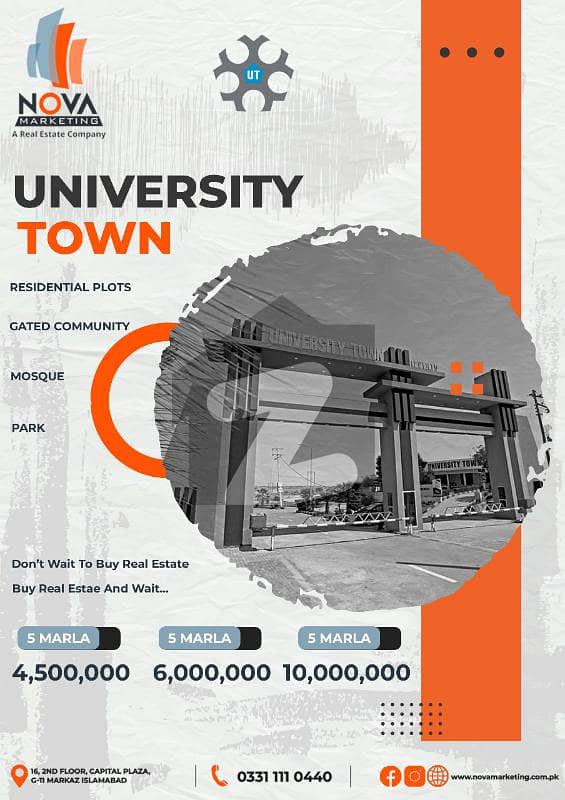 10 MARLA PLOT IN UNIVERSITY TOWN BLOCK B 10 MARLA PLOT IN UNIVERSITY TOWN BLOCK B