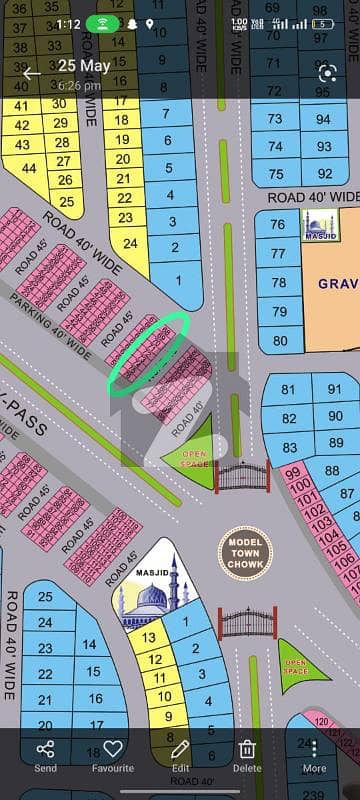 Model Town Commercial Plot For Sale Sized 4 Marla