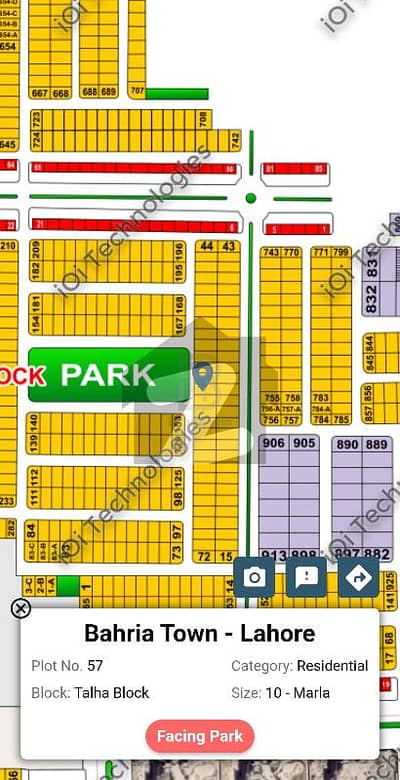 10m plot For Sale talha block All dues clear Bahria Town - Talha Block ...