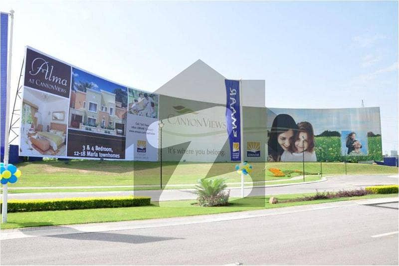 Best Investment Corner 4 Marle Commercial Possession able Plot for Sale in Emaar-DHA Canyon Views Society Islamabad