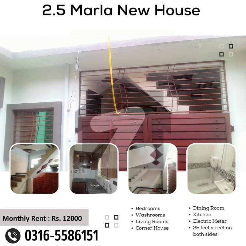 2.5 marla house for rent