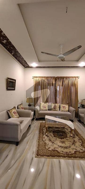 Fully Furnished 10 Marla ground portion available for rent in bahria enclave Islamabad