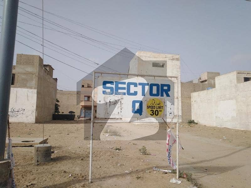 40 Ft Road Plot of 120 Sq Yds For Sale in Sector Q, Gulshan e Maymar GulshaneMaymar Sector Q