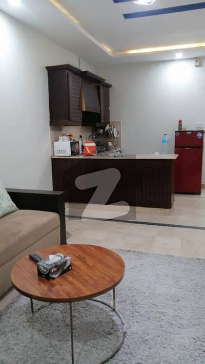 F-11 Markaz 1 Bed 1 Bath Tv lounge Kitchen Car Parking Fully Furnished Apartment Available for Rent