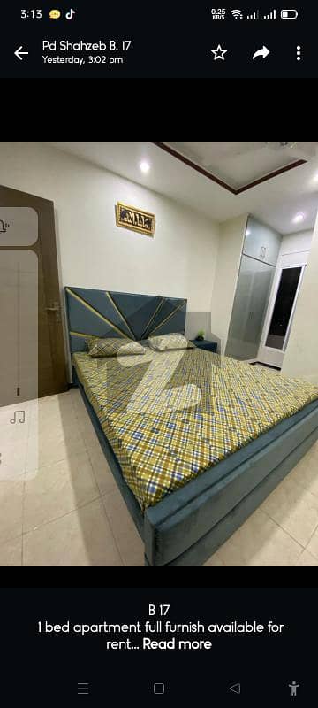 B-17 1bed Apartment Full Furnish For Rent Monthly and Daily Basis