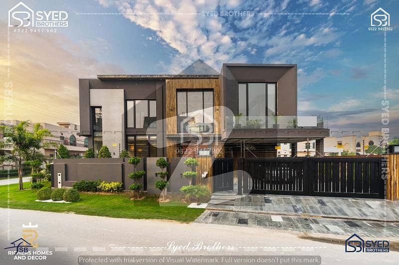 25 Marla Brand New Corner Ultra Modern Design Full Basement House Swimming Pool GYM & Home Theater Available For Sale In DHA Lahore