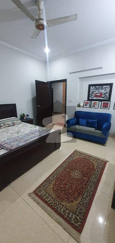 DHA Fully Furnished Rooms With TV Lounge Kitchen For Rent