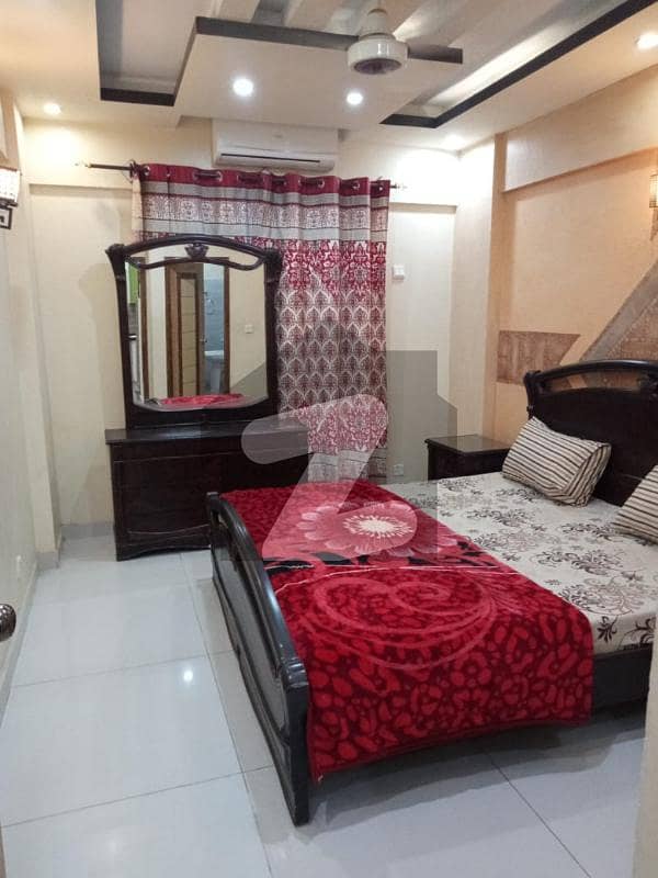 Apartment For Rent Fully Furnished 3Bed Drawing Draining Like Brand New Only Long term at Rahat Commercial DHA Phase 6 Karachi