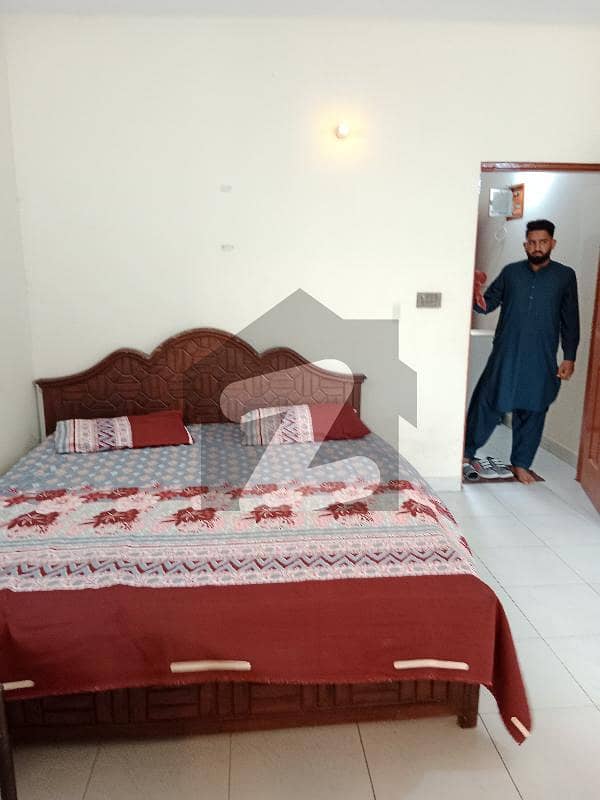 semi furnished room attached washroom common kitchen lounge outside dha6 brand new rent