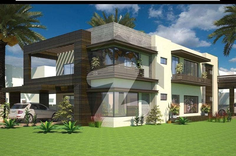 500sqyd. Corner Plot (B) Block Double Unit House Structure Available For Sale In Top City B Block