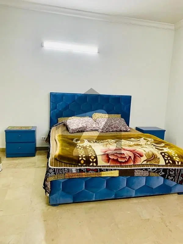 F-11 Markaz Beautiful Fully Renovated 1 Bed 1 Bath Tv Lounge Kitchen Car Parking Fully Furnished Apartment Available On Rent