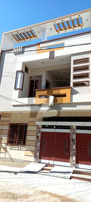 Brand New House 120 Sq. Yd. Ground+1 For Sale at Sector Q-3 Gulshan-e-Maymar, Khi.