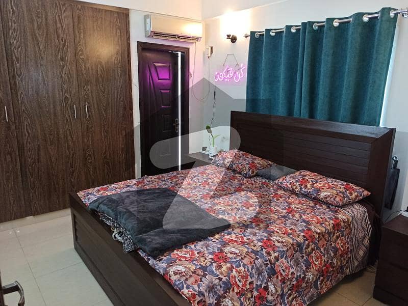 One (1) bed flat (appartment) available for rent in akbar arcade gulberg green Islamabad Pakistan