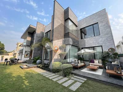 D H A Lahore 2 Kanal Brand New Mazher Munir Design House Fully Furnished With Full Basement With 100% Original Pics Available For Sale