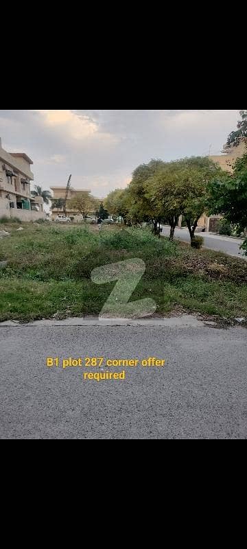 16 Marla Ideal location Corner plot Sector B1 available for sale in DHA 1 Islamabad