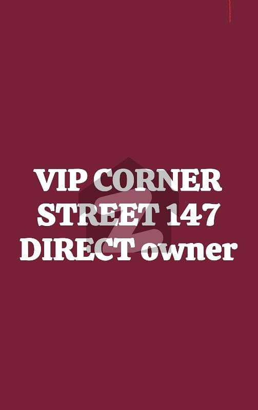 G 13 4 corner plot vip location street 147 vip location direct metting with owner