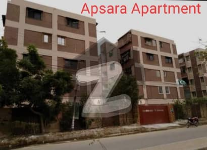 Flat For Sale Apsara Apartment Karachi as know as (at Block 16 Gulshan-e-Iqbal)1250 Sqft Net, 1350Sqft Gross. 3 Bedroom