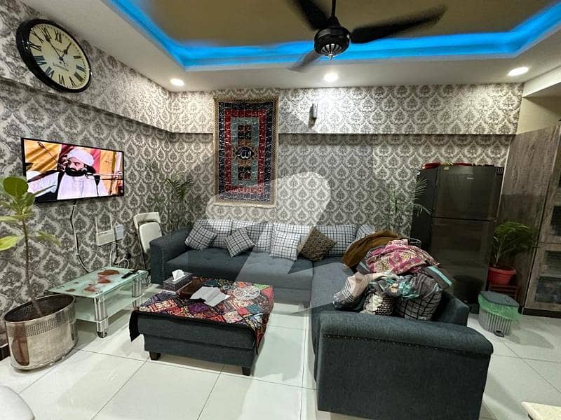 E-11/4 Makka Towar Flat For Sale Size 800 Sq Ft Proper 1 Bedroom TV Lounge Kitchen DD