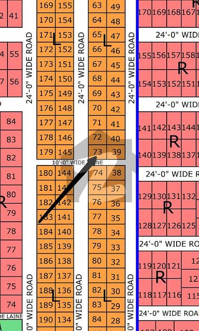 North Town Residency Phase 1 Old Block 80sqyards Plot Available