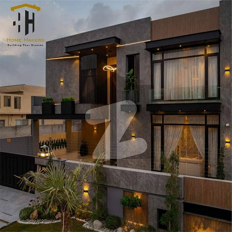 One Kanal Brand New Luxury Ultra-Modern Design Fully Furnished House For Sale In DHA Top Location Near To Defence Raya