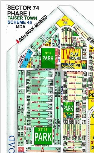 80 Sq Yds Plot For Sale in Sector 74-4, Taiser Town