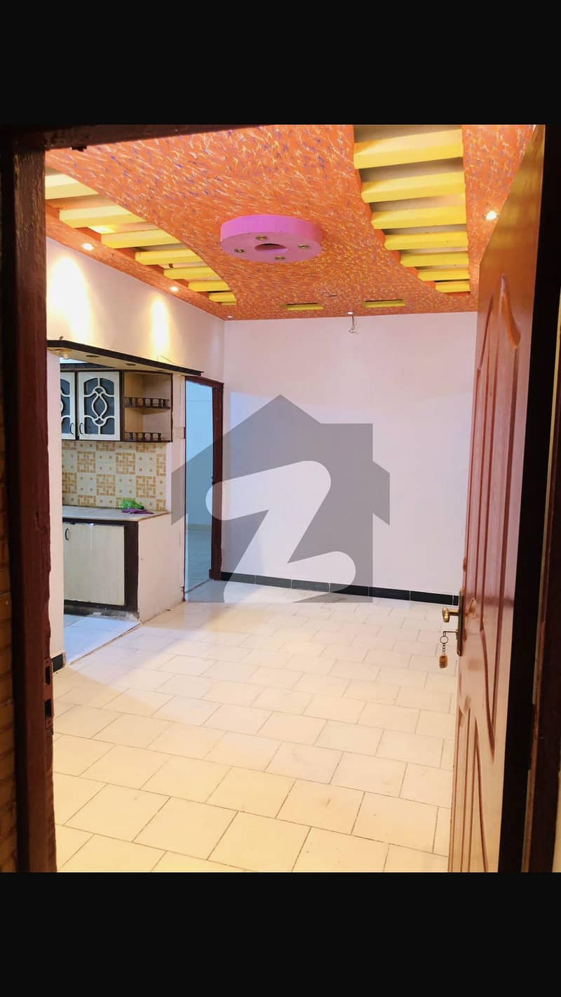 Lease Flat 3bed drawing dinning Ground floor Flat available for sell in Hyderi ALI DOLAT SQUARE gate no 2