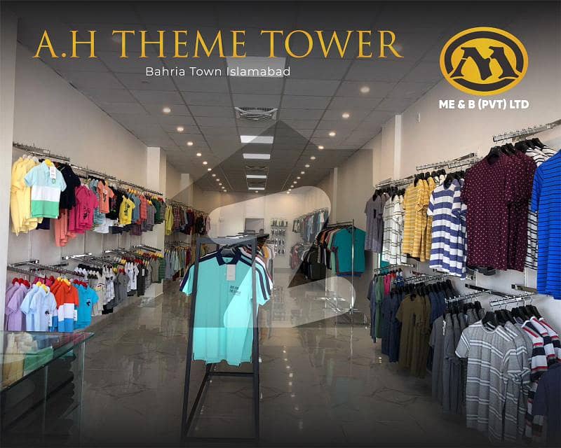 Shop Are Available For Sale In AH Theme Tower Bahria Phase 8 Nearby M BLOCK