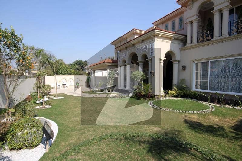 One Kanal Spanish Villa & One Kanal Lawn For Sale At Hot Location Near Park Commercial