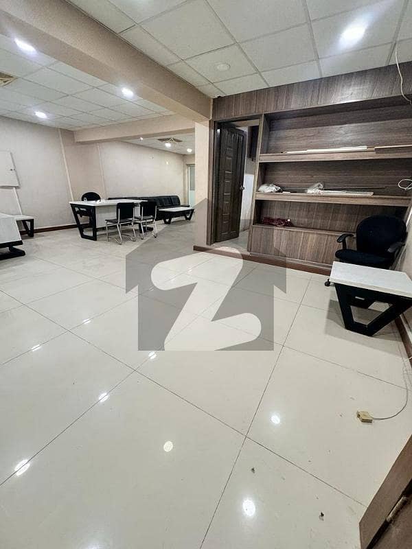 Fully Furnished Office Available For Rent Total 1000 Sq Ft Mezzanine Floor Jinnah Facing Blue Area Islamabad