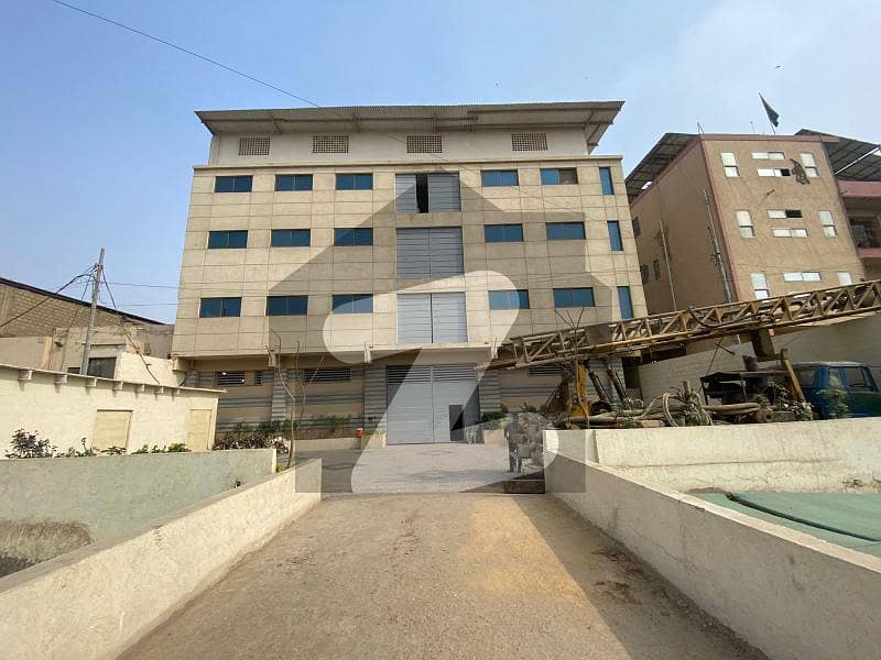 500 SQ YARD LIKE NEW FACTORY G+3 IN KORANGI INDUSTRIAL AREA FOR SALE