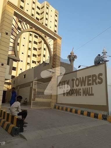سٹی ٹاور اینڈ شاپنگ مال یونیورسٹی روڈ,کراچی میں 3 کمروں کا 8 مرلہ فلیٹ 2.5 کروڑ میں برائے فروخت۔