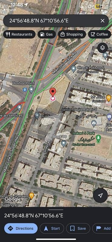 1152 Sq. yd Commercial Plot Available for Sale At MA Jinnah Road