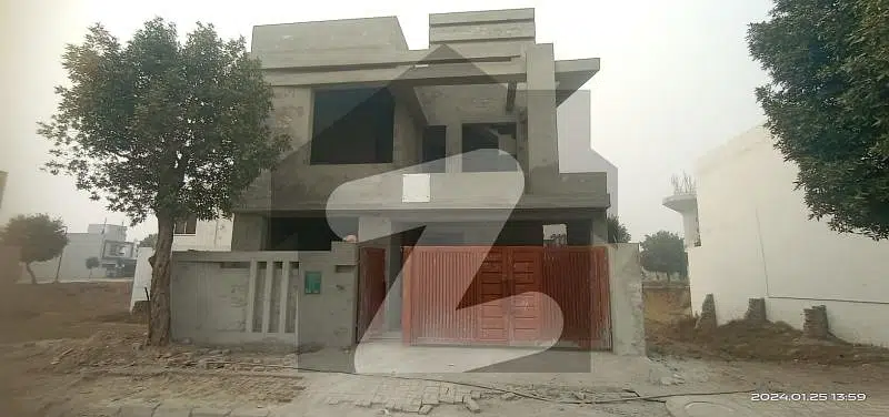 Solid 8 Marla Double Storey Grey Structure House For Sale In Southern Block In Bahira Orchard Lahore